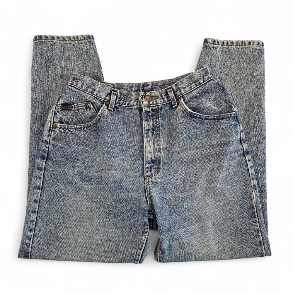Vintage Lee Riders High Waisted Mom Jeans Size 15 MED USA Union Made 100% Cotton